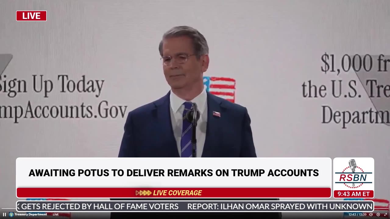 FULL REPLAY: Scott Bessent Opens up the Trump Account Launch Summit - 01/28/26