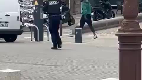 In Corsica, the usual suspect with a knife is shot down by French police.