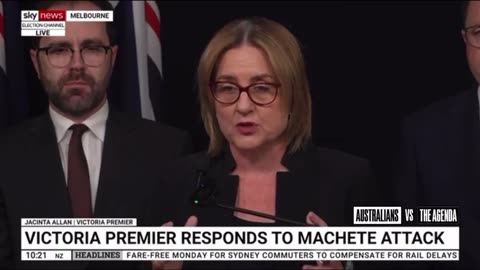 Victorian Premier Jacinta Allan has responded to the Northland machete attack BANNING machetes