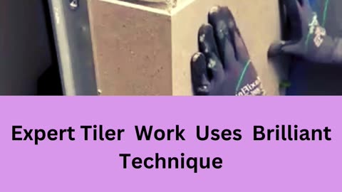 Expert Tiler Work Uses Brilliant Technique 😲😆