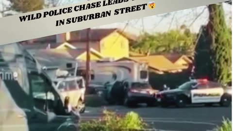 Wild Police Chase Leads to Crash in Suburban Street