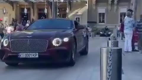 SPOTTED in Monaco…a convoy of Luxury Cars with Ukrainian Licence Plates.