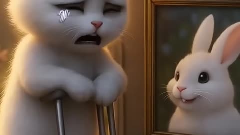 CAT SAD STORY🐱🐰Cat Saves a Rabbit… Then Loses Him - 2160p