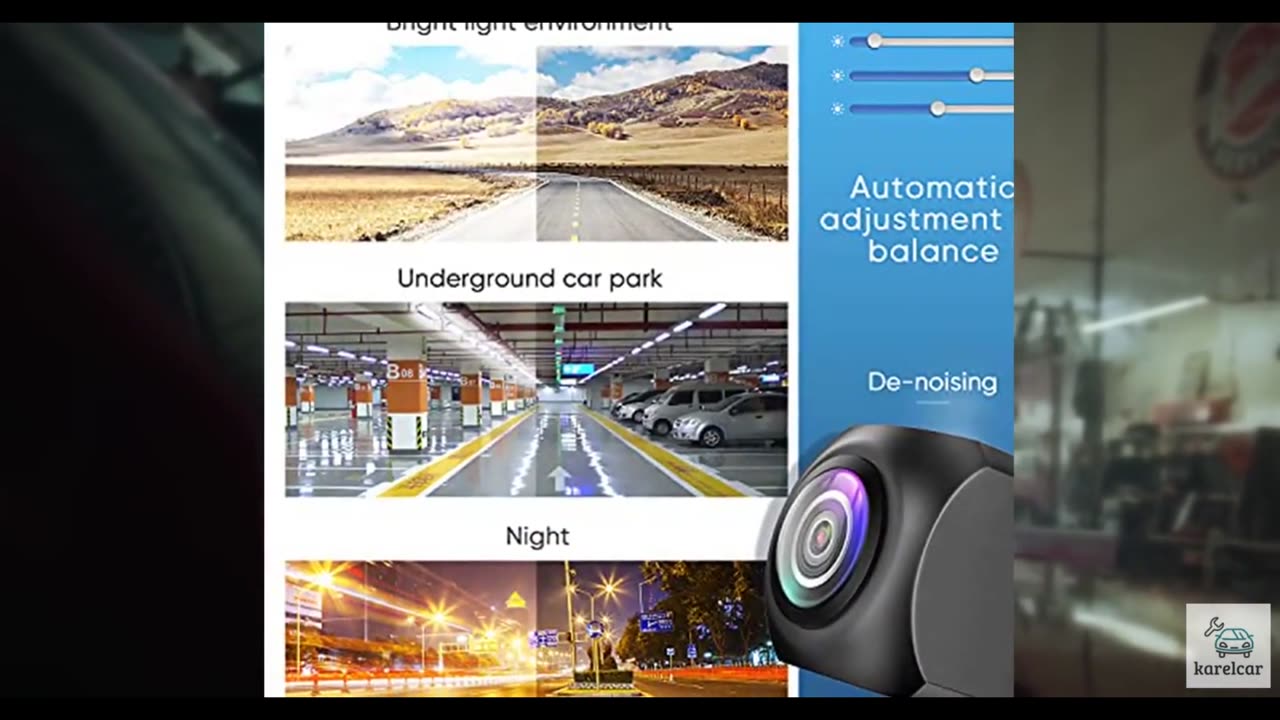 HD Backup Camera,Metal Housing 170 Degree Wide View Angle License Plate Rear Vi