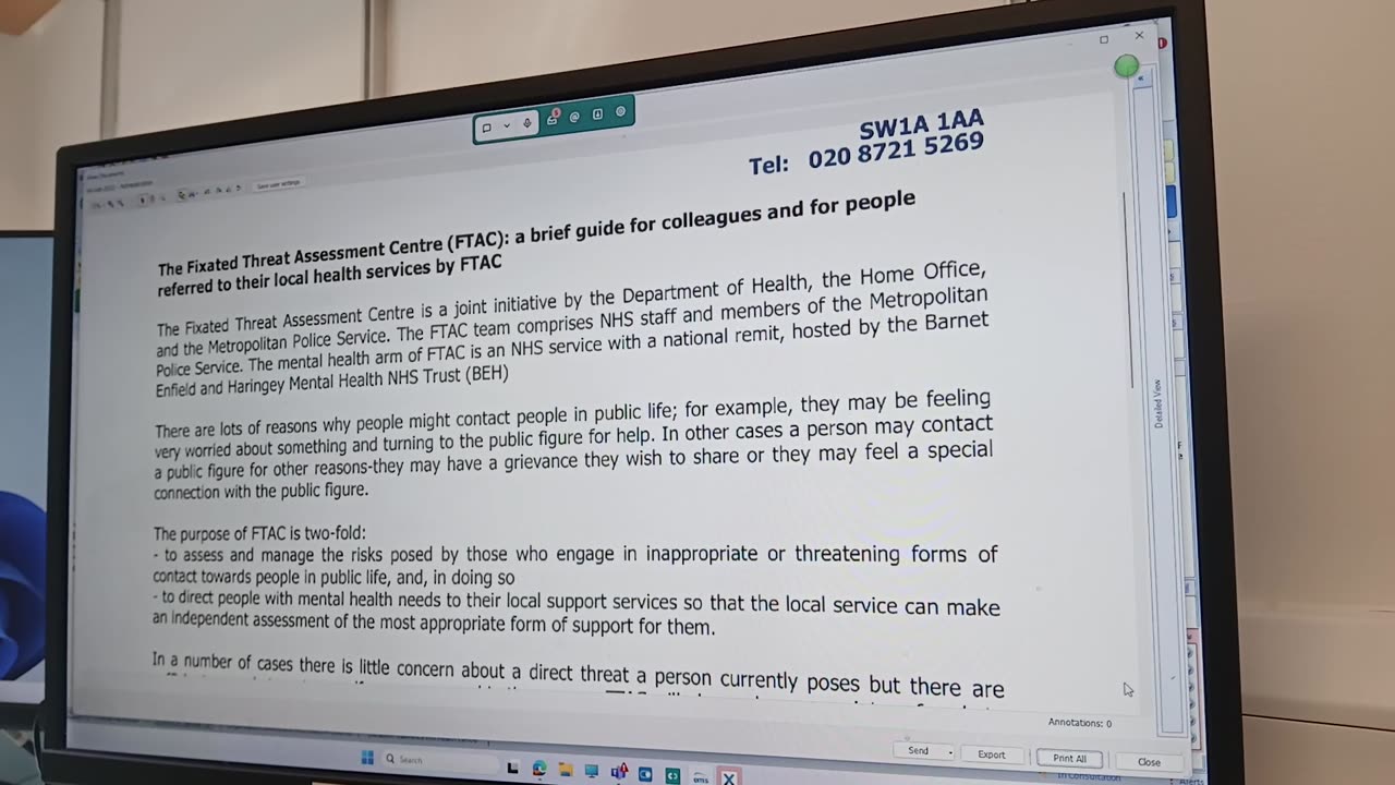 Cops require evidence that an mp sent Buckingham Palace fixated threat team