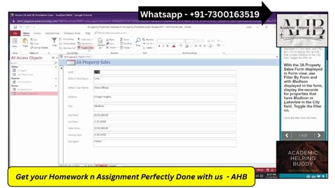 Access 3A and 3B Simulation Exam Complete Guide | Pearson MyLab IT | Database Assignment Help