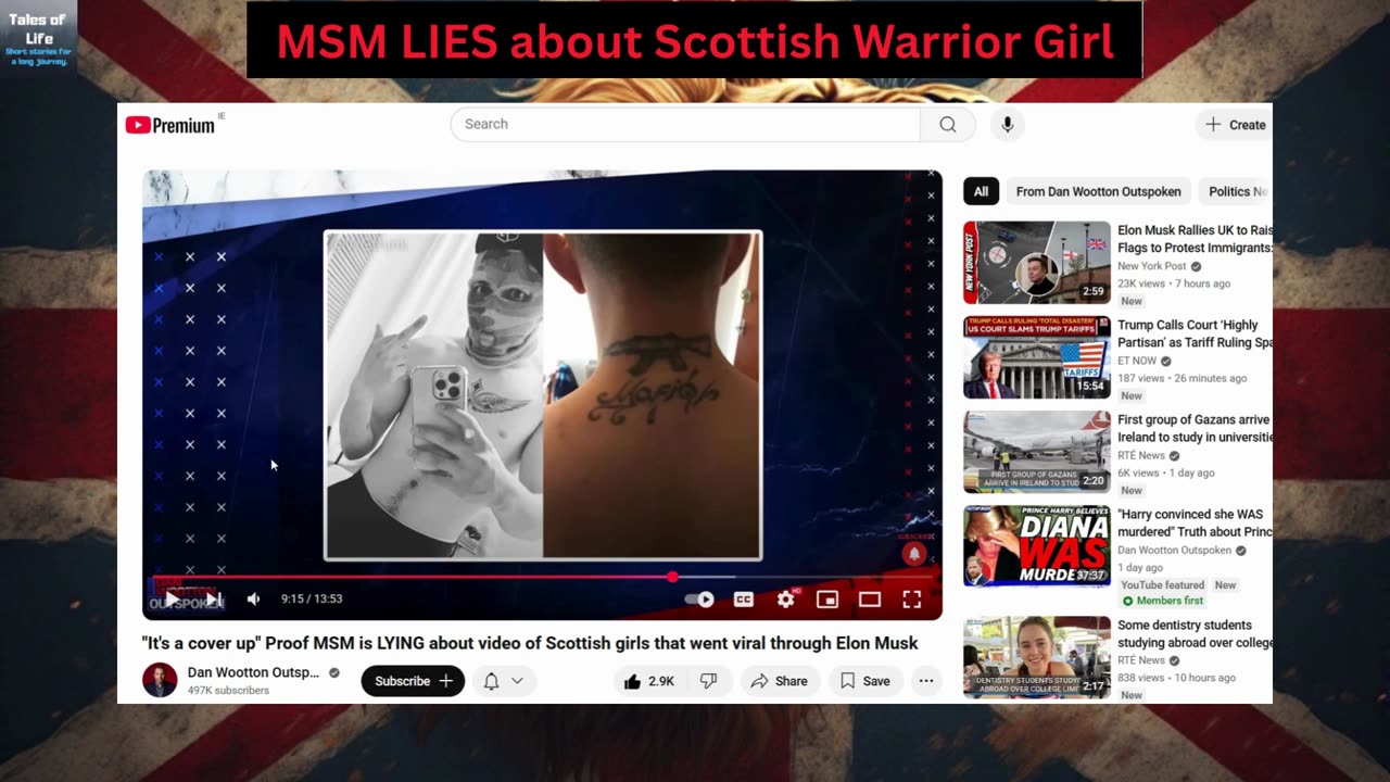 MSM LIES about Scottish Warrior Girl