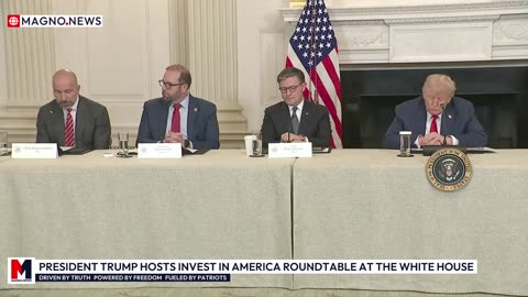 🇺🇸 President Donald Trump Hosts Invest in America Roundtable at The White House [LIVE]