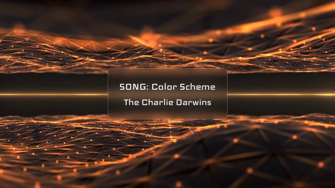 The Charlie Darwins - Color Scheme Music Visualizer Pulsing Gold 1080p