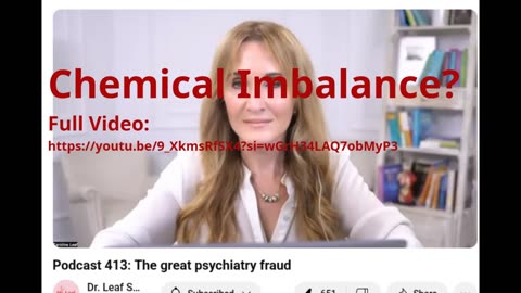 Chemical imbalance?