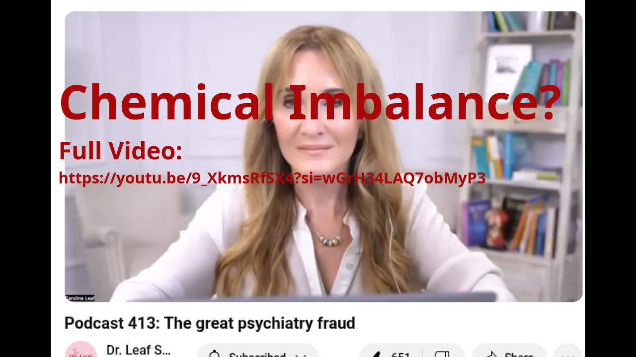 Chemical imbalance?