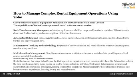 How to Manage Complex Rental Equipment Operations Using Zoho.mp4