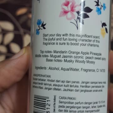 promoting a fragrance mist product