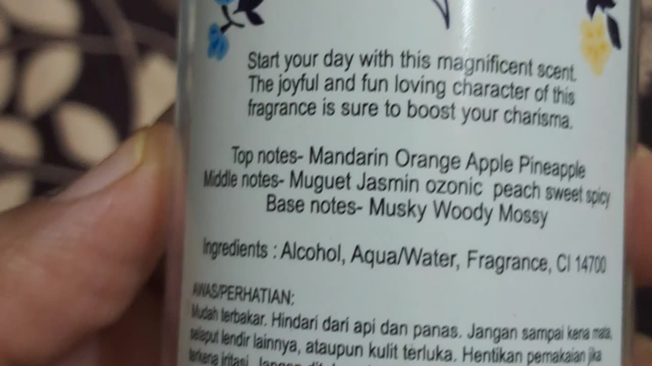 promoting a fragrance mist product