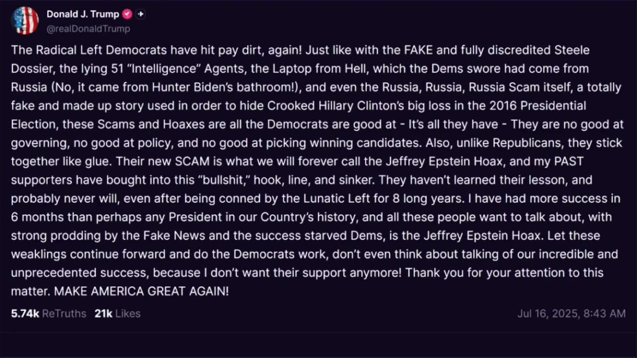 'That's a cult': Alex Jones disavows Trump after he tells fans to drop Epstein