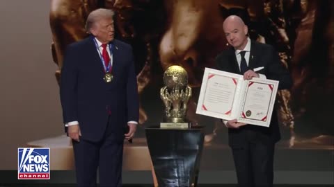 President Trump was just awarded the first ever FIFA Peace Prize