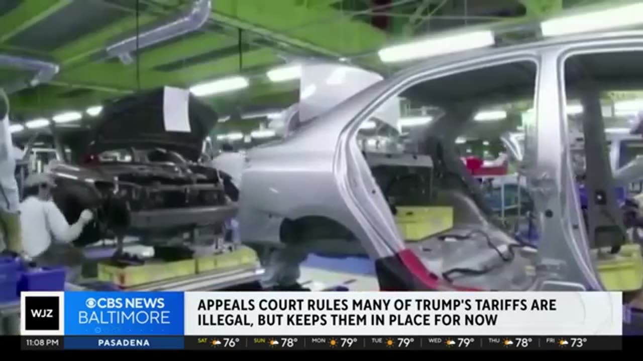 Appeals court rules many of Trump administration's tariffs are illegal, keeps them in place for now