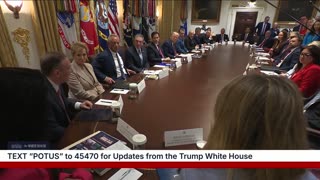 President Trump Participates in a Cabinet Meeting
