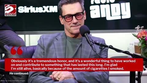 Jon Hamm feels lucky to still be alive after 10 years of smoking on Mad Men