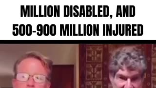 "Globally, 7-15 million people died from the vaccine." 😳