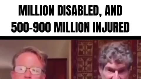 "Globally, 7-15 million people died from the vaccine." 😳