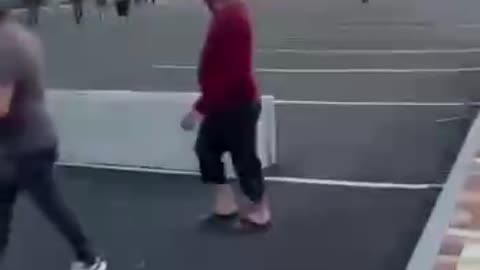 Dozens of People Come Out to Watch Ukrainian Attack Drones Smashing into Electronics Plant