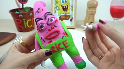 Kluna Tik eat SPONGEBOB VS PATRICK STAR For Meals_part1