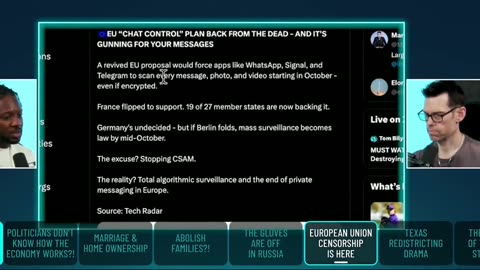 End of Private Messaging - Tom Bilyeu #freedomofspeech #encryption #masssurveillance