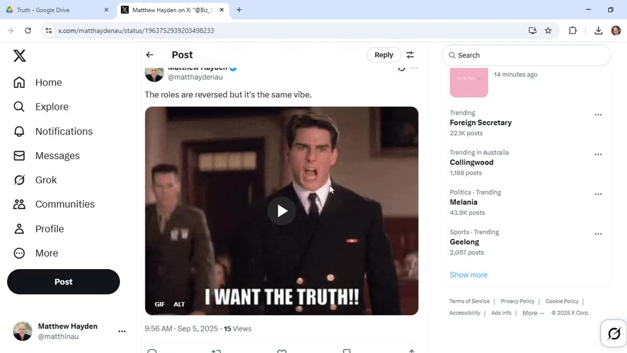 Newspaper quiz about iconic movie scene published before I tweet about it. Can you handle the truth?