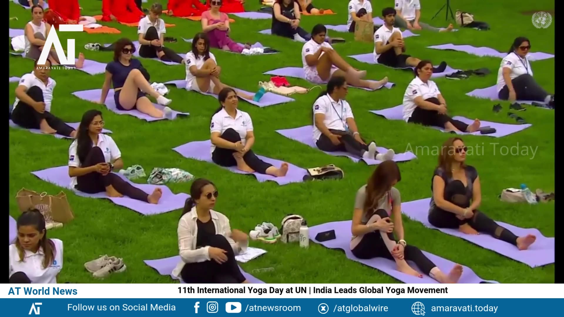 11th International Yoga Day at UN | India Leads Global Yoga Movement | Amaravati Today World News