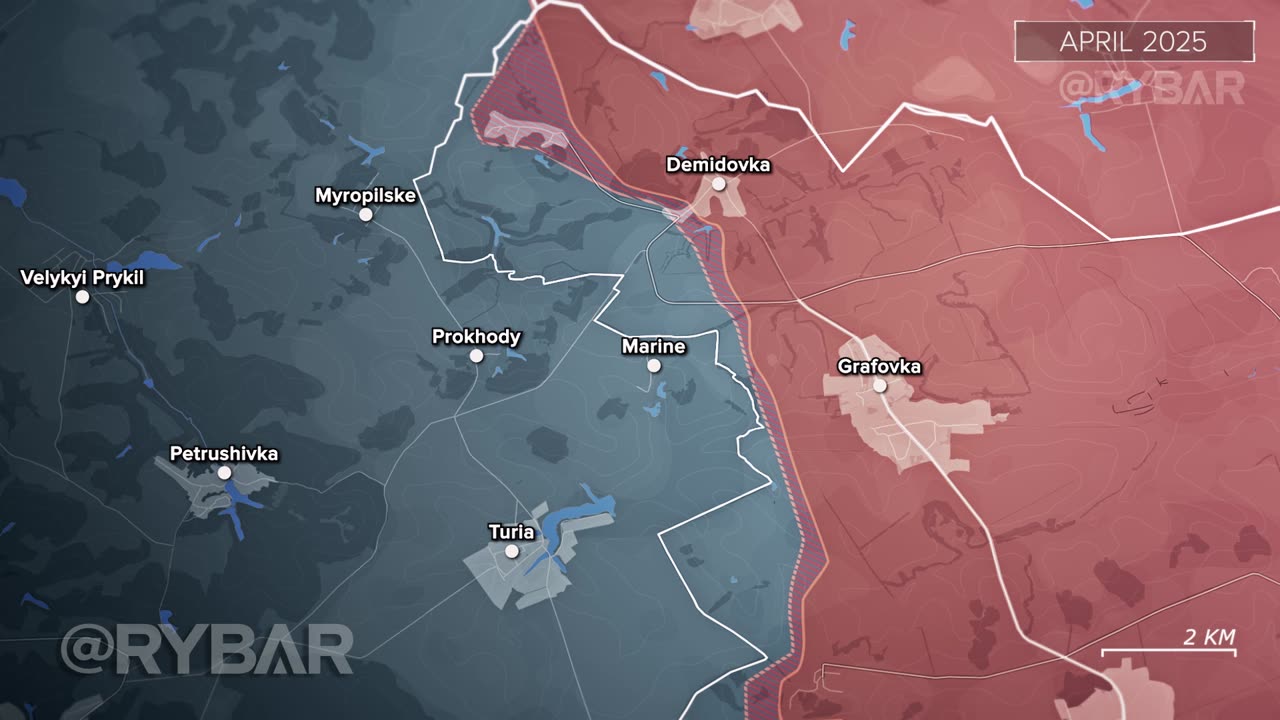 🇷🇺 🏹 🎣 Rybar’s Analysis: Fighting on the Slobozhanske Direction