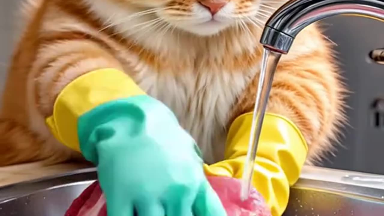 Cat funny video