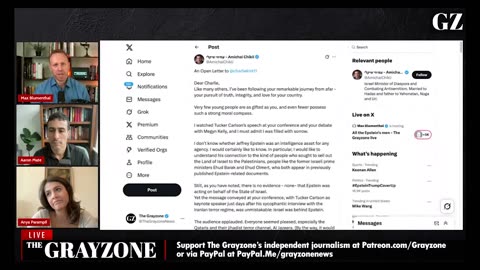 🚩 Tucker's Epstein comments trigger official Israeli backlash | The Grayzone