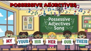 Possessive Adjectives Song 🎵 | Aprende Inglés Fácil y Divertido (Video Karaoke Creado con IA)