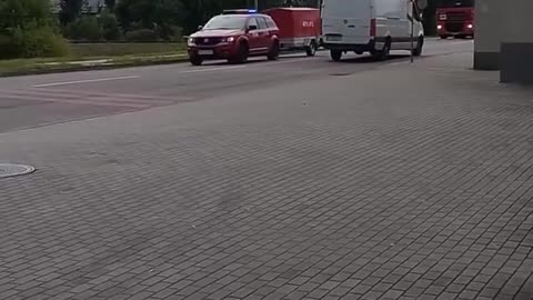 Lęborscy strażacy wyruszyli do województwa łódzkiego, by wspierać działania związane