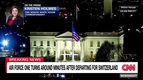 Air Force One turns back minutes after leaving for Switzerland