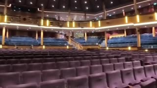 Exploring Deck 4 Royal Theatre on Ovation of the Seas | Hidden Elevator Revealed!