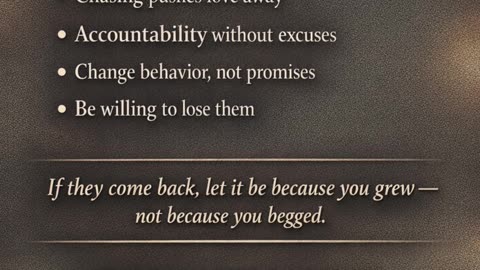 How to Win Your Love Back