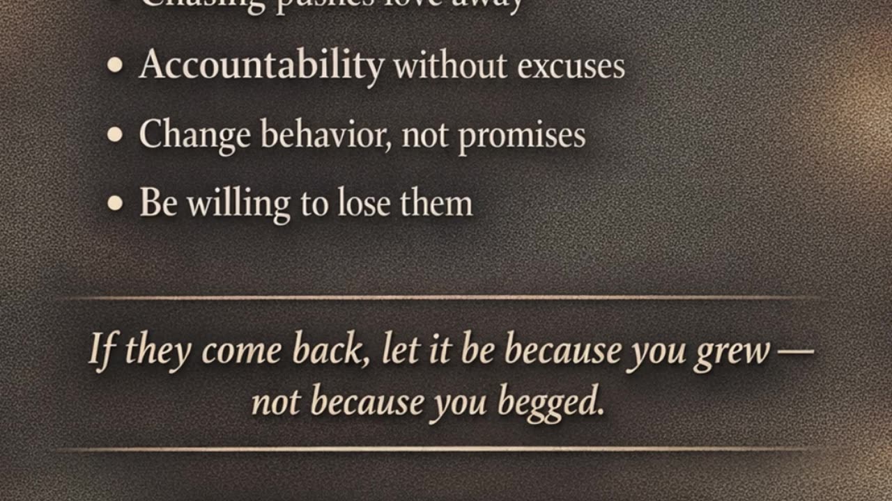 How to Win Your Love Back