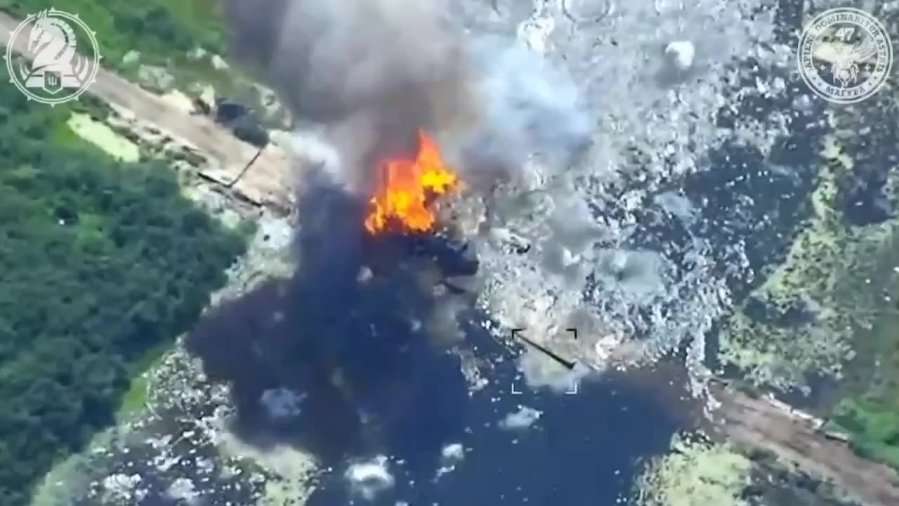 💥🔥 Total destruction of Russian truck with a gun by 47th Mechanized Brigade Magura!