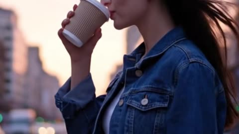Aesthetic Morning Coffee Walk in the City | Zaya Bliss