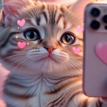 Billi Ne Li Selfie 😹📸 - Main Kaisi Lag Rahi Hoon” #cat