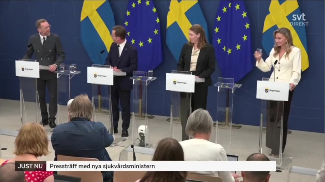 Swedens Health Minister Collapses During News Conference