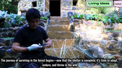 Building a house under a giant rock that can last for thousands of years from start to finish