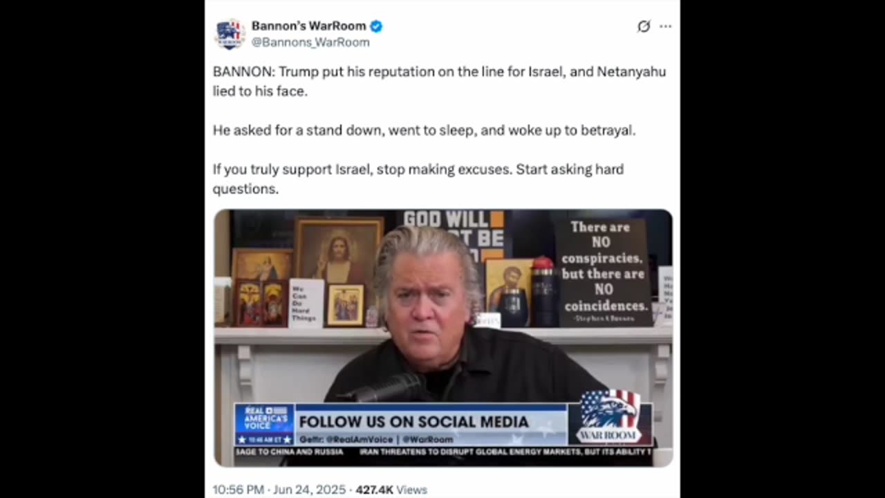 Netanyahu Violates Ceasefire; Trump Unhappy. I know who's happy.