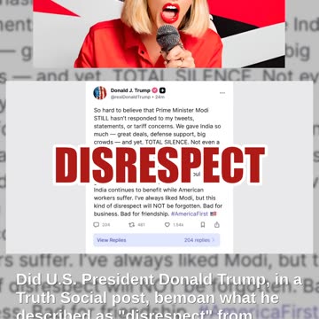 Fact Check: Donald Trump Did NOT Post About 'Disrespect' From Indian PM Narendra Modi