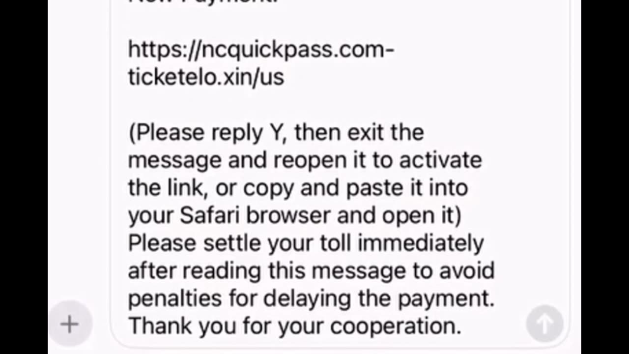 Report spam From iPhone text