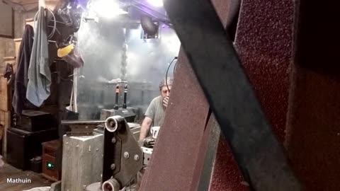 Welding the anvil and making a longer platen