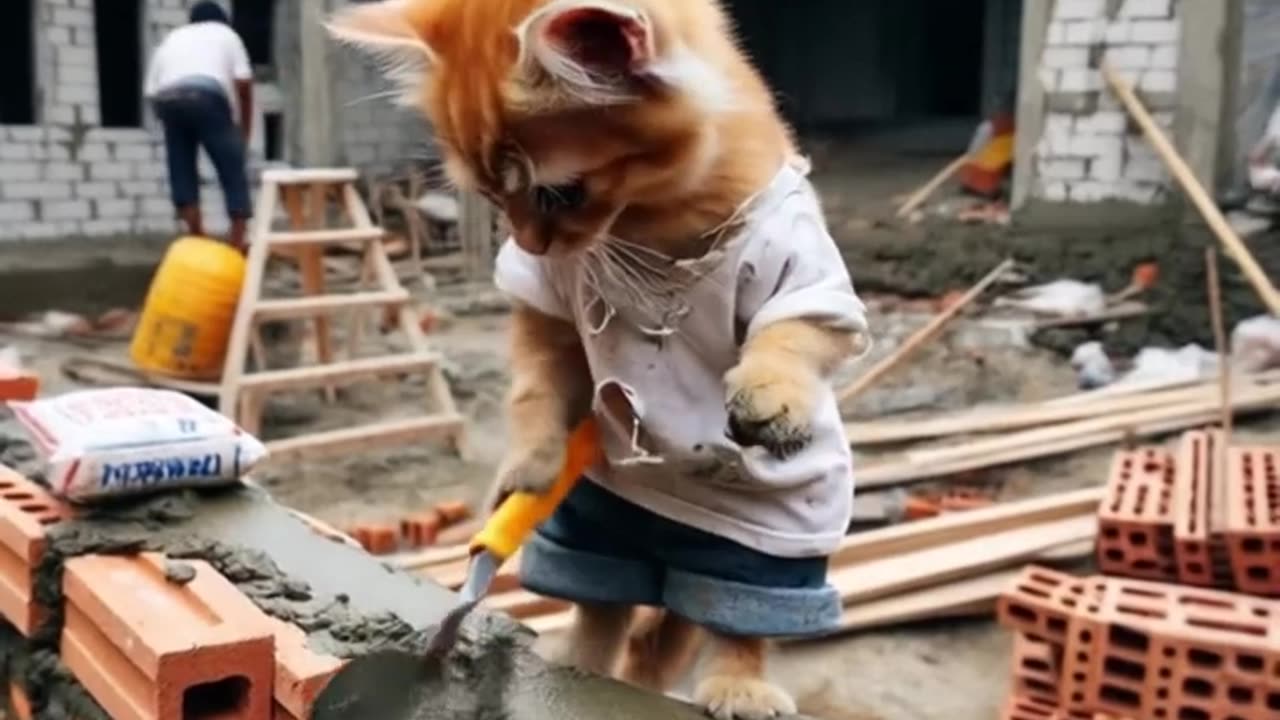 cute funny cat