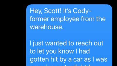 Texting Scott from Thrifty White